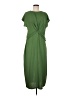 MNG Solid Green Casual Dress Size 8 - photo 1