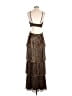 Line & Dot Metallic Brown Cocktail Dress Size M - photo 2