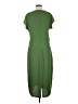 MNG Solid Green Casual Dress Size 8 - photo 2