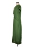 MNG Solid Green Casual Dress Size 8 - photo 5
