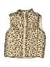 Rachel Zoe 100% Polyester Animal Print Gold Vest Size 8 - photo 1