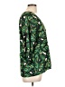 Elaine Turner 100% Polyester Green 3/4 Sleeve Blouse Size L - photo 4