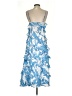 Walter Baker 100% Polyester Floral Blue Cocktail Dress Size 4 - photo 2
