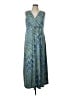 Notations Blue Casual Dress Size L - photo 1
