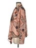 Timing 100% Polyester Animal Print Brown Long Sleeve Blouse Size L - photo 5