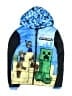 Minecraft 100% Polyester Print Blue Windbreaker Size L (youth) - photo 1
