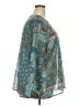 Fred David 100% Polyester Teal 3/4 Sleeve Blouse Size 3X - photo 4