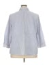 Talbots Stripes Blue 3/4 Sleeve Button-Down Shirt Size 22 - photo 2