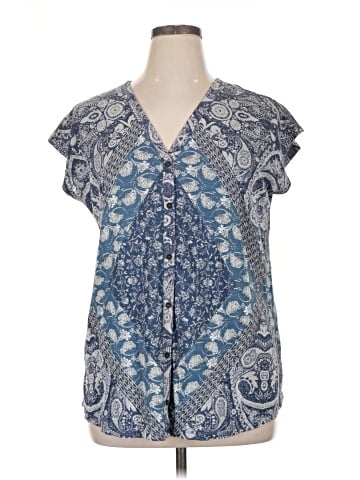 Lucky Brand Short Sleeve Blouse (view 1)