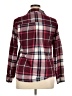 SO 100% Cotton Plaid Burgundy Long Sleeve Button-Down Shirt Size XL - photo 2