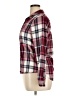SO 100% Cotton Plaid Burgundy Long Sleeve Button-Down Shirt Size XL - photo 5