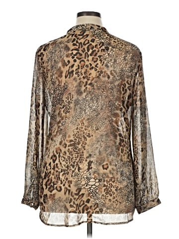 Roz & Ali Long Sleeve Blouse (view 2)