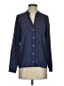 Zara 100% Polyester Polka Dots Blue Long Sleeve Blouse Size XS - photo 1