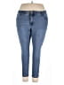Ava & Viv Solid Blue Jeans Size 22 - photo 1