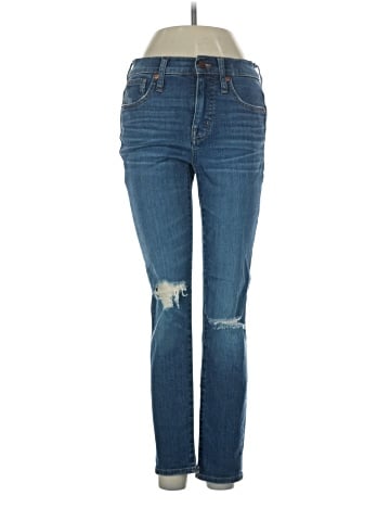 Madewell 9" Mid-Rise Skinny Crop Jeans in Delmar Wash: Eco Edition (view 1)