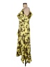 DKNY 100% Polyester Tropical Yellow Casual Dress Size 8 - photo 5