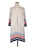 M.S.S.P. Stripes Ivory Casual Dress Size XL - photo 1