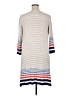 M.S.S.P. Stripes Ivory Casual Dress Size XL - photo 2