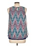 Japna 100% Polyester Blue Sleeveless Blouse Size L - photo 2