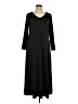 Yelete Solid Black Casual Dress Size L - photo 1
