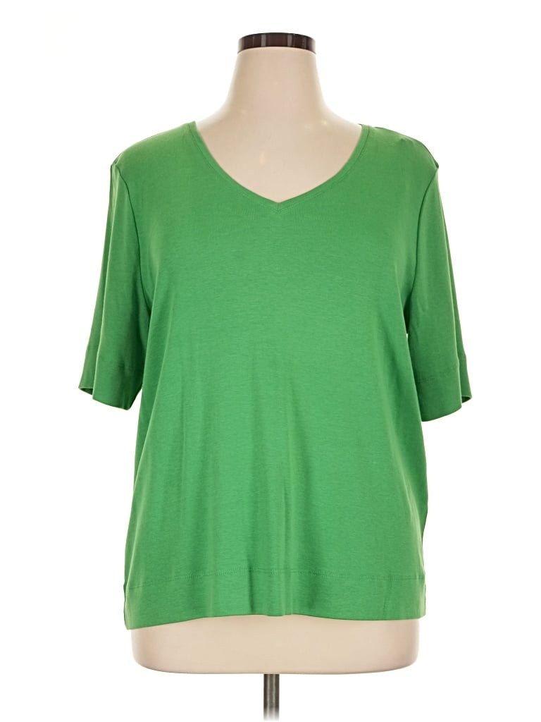 Chico's Short Sleeve T-shirt In Green