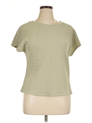 Wrapper Short Sleeve Top (view 1)