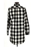 I. Joah Checkered-gingham Black Long Sleeve Button-Down Shirt Size M - photo 2
