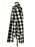 I. Joah Checkered-gingham Black Long Sleeve Button-Down Shirt Size M - photo 5