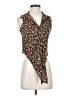 Papaya 100% Polyester Black Sleeveless Blouse Size S - photo 1