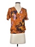 Tiny 100% Rayon Orange Short Sleeve Blouse Size S - photo 1