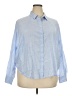 Caslon 100% Cotton Blue Long Sleeve Button-Down Shirt Size XXL - photo 1
