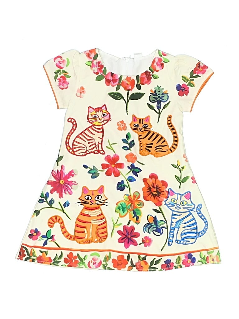 Pre-owned Assorted Brands Kids' Dress In Ivory