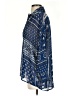 Zara Paisley Blue 3/4 Sleeve Button-Down Shirt Size XS - photo 5
