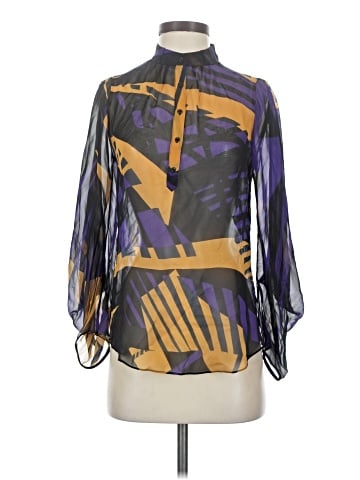 Diane von Furstenberg 3/4 Sleeve Silk Top (view 1)