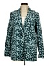 Boden Print Teal Blazer Size 10R - photo 1