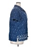 Basic Editions Stars Blue Short Sleeve Button-Down Shirt Size 20 - photo 4