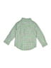 Janie and Jack Checkered-gingham Green Long Sleeve Button-Down Shirt Size 18-24 mo - photo 2