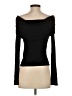 Intermix 100% Viscose Black Long Sleeve Top Size S - photo 2