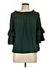 She + Sky 100% Polyester Green 3/4 Sleeve Blouse Size L - photo 1