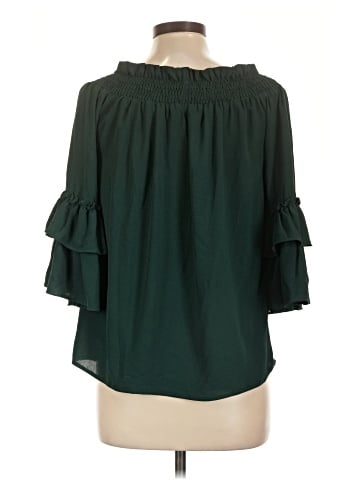 She + Sky 3/4 Sleeve Blouse (view 2)