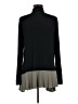 LOGO by Lori Goldstein Solid Color Block Black Blazer Size M - photo 2