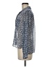 Topshop Paisley Blue Long Sleeve Blouse Size 6 - photo 5