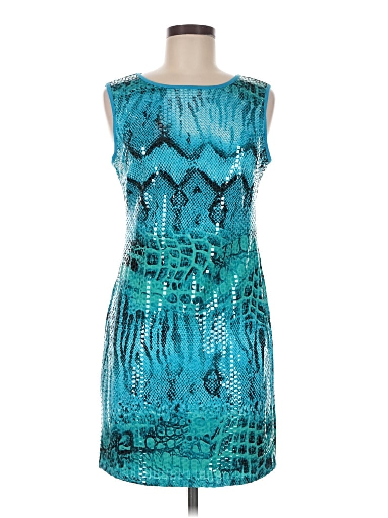 Pre-owned Frank Lyman Design Cocktail Dress In Teal