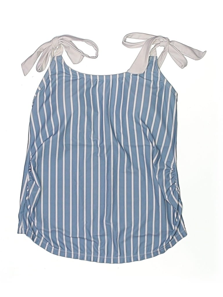 Pre-owned Kindred Bravely Swimsuit Top Blue Swimwear