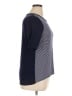 Coldwater Creek Stripes Blue Short Sleeve Top Size XL - photo 4