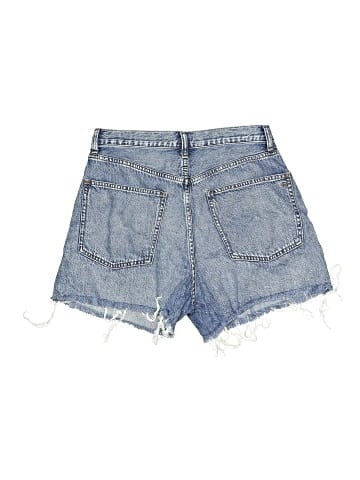 Madewell Pleated Low-Slung Denim Shorts in Billings Wash: Airy Denim Edition (view 2)