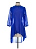 Moa Moa 100% Polyester Blue 3/4 Sleeve Blouse Size S - photo 1