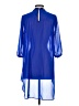 Moa Moa 100% Polyester Blue 3/4 Sleeve Blouse Size S - photo 2