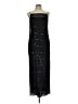 CHRIS McLaughlin 100% Polyester Stars Black Cocktail Dress Size 10 - photo 1