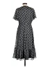 Calvin Klein 100% Polyester Print Black Casual Dress Size 10 - photo 2